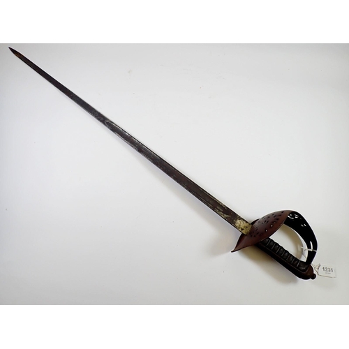 1231 - A George V officers sword and scabbard, a/f