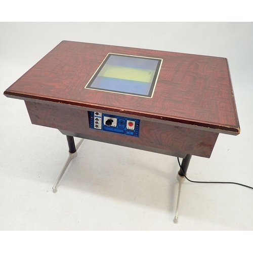 1238 - Retro Gaming - an early Space Invaders style arcade games table 'Super Space Stranger' coin operated... 