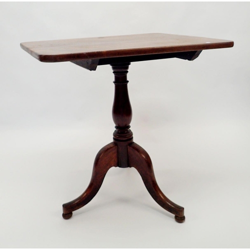 1259 - A 19th century mahogany tilt top occasional table on turned column and triple supports