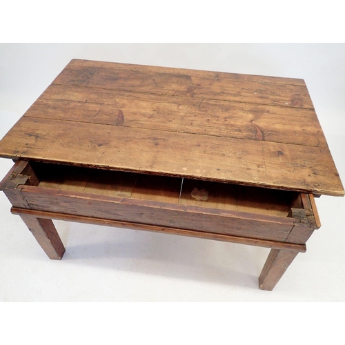 1294 - A large antique coffee table, 54cm high x 126cm long x 80cm wide