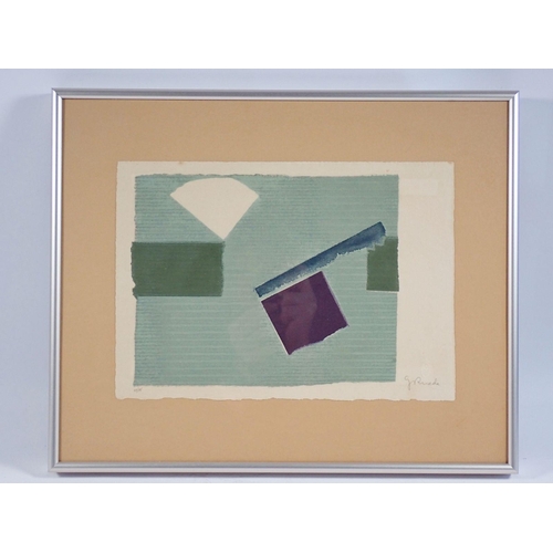 1307 - Gerardo Rueda - limited edition abstract print, signed in pencil, 21 x 30cm