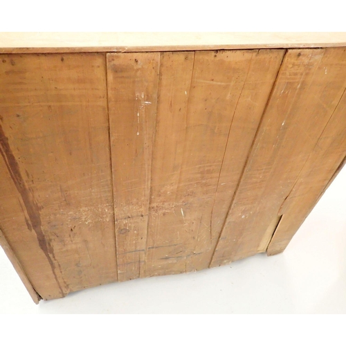 1322 - A pine chest of drawers, 103cm wide x 94cm high x 42cm deep