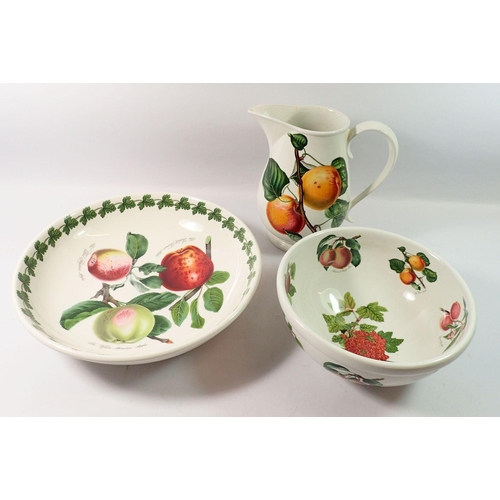 145 - A Portmeirion large jug and two kitchen serving bowls