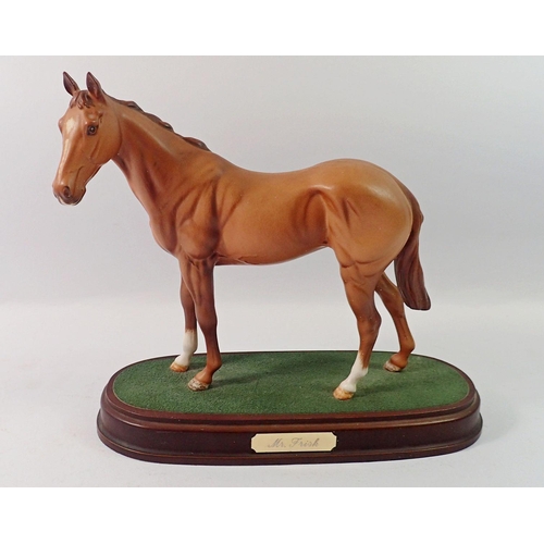 176 - A Royal Doulton horse 'Frisk' on plinth