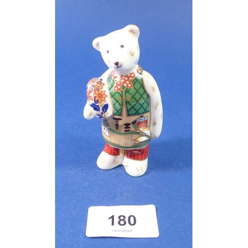 180 - A Royal Crown Derby Daisy bear, 9.5cm