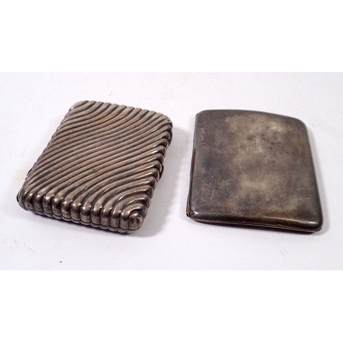 316 - Two silver cigarette cases, 144g