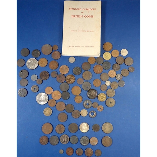 566 - A miscellaneous collection of 19th-21st century coins to include William IV half penny 1837,Louis XV... 