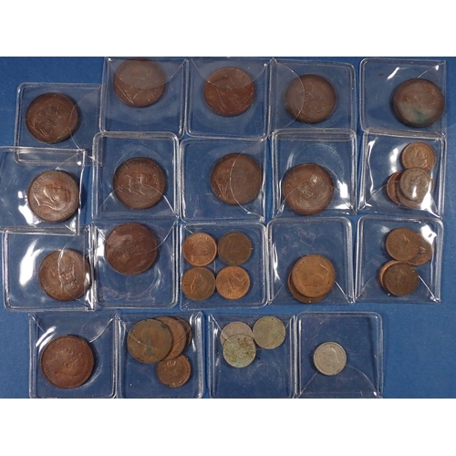 570 - A small collection of British coins to include silver content three pence coins x 19 and six pence x... 