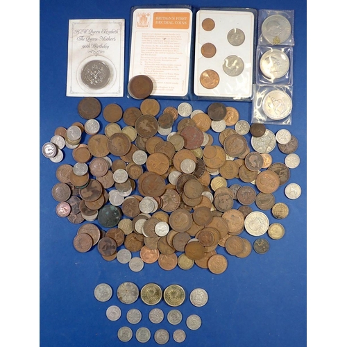 588 - A group of British and Eire coinage to include approx 46g silver content, florin, shilling, sixpence... 