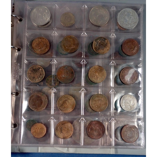 597 - A miscellaneous lot of British and world coinage including fourteen silver content threepence George... 