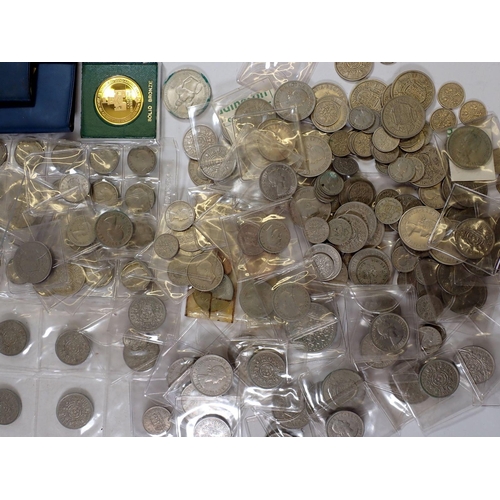 601 - A box of pre decimal British coins including Victoria - Elizabeth II, pennies, half pennies, threepe... 