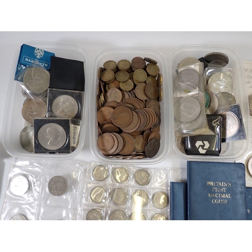 601 - A box of pre decimal British coins including Victoria - Elizabeth II, pennies, half pennies, threepe... 