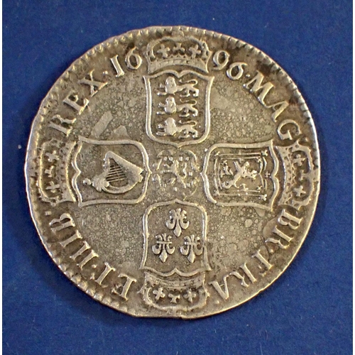 661 - A William III half crown 1696 - Cond: Fair - Fine