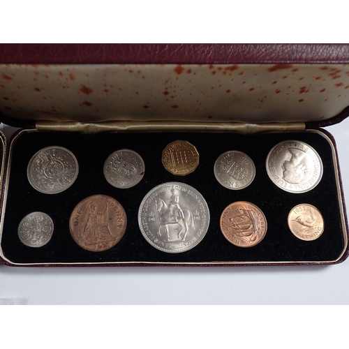 695 - A Victoria Jubilee specimen set 1887 containing seven silver coins in presentation case, total weigh... 