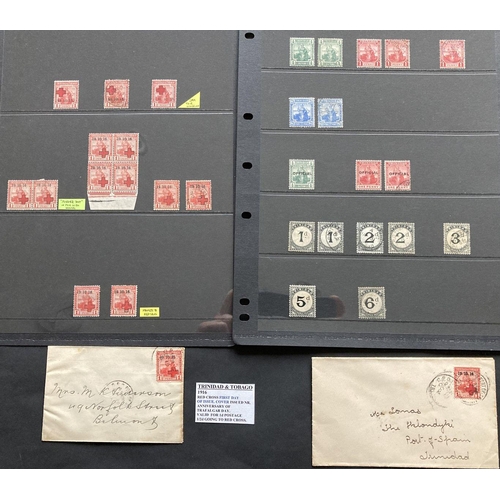 747 - Trinidad and Tobago collection of imperforate & perforate stamps, QV-QEII, both mint & used in Black... 