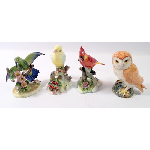 79 - Three Adderley birds and a Beswick owl