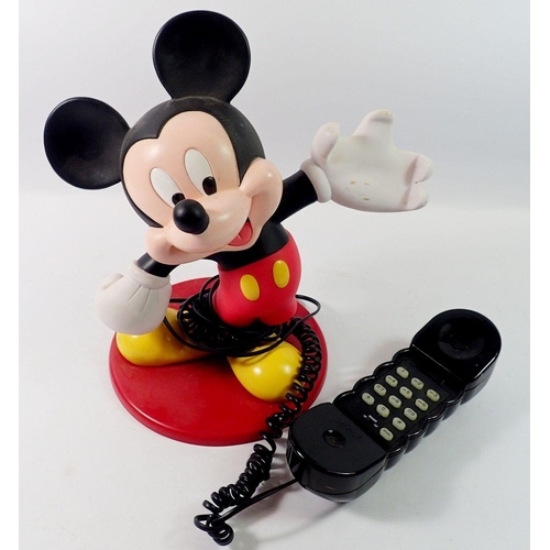 805 - A Mickey Mouse telephone by Mybelle 27cm tall