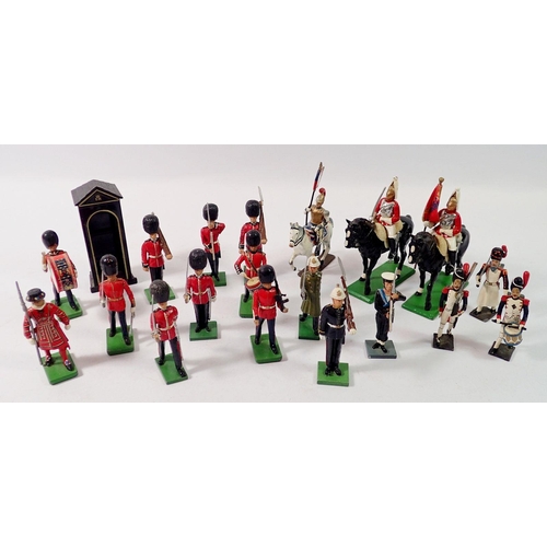 811 - A collection of lead metal painted toy soldiers made by Britains The British Toy Soldier Company etc... 