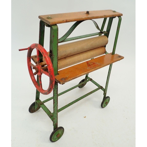 829 - A Triang child's mangle with wash board and two wash tubs