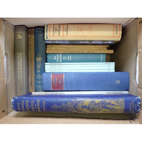 858 - Two boxes of books on History & Heraldry