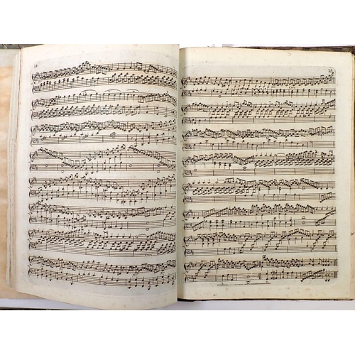 877 - A circa 1800 music book containing Haydon's Grand Military Symphony composed and performed at Mr Sol... 