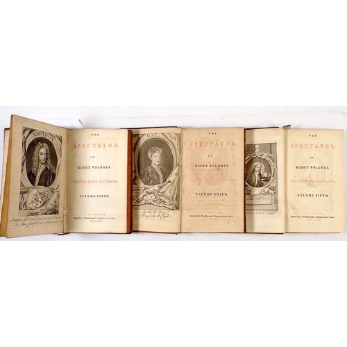 888 - The Spectator volumes 1, 3 and 5, 1753