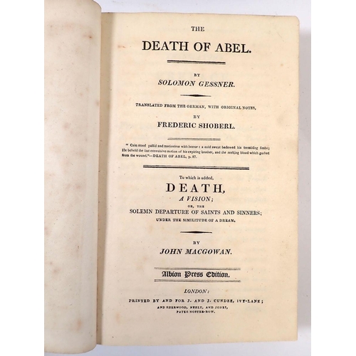 893 - Death of Abel by Soloman Gessner Bound with Death, A Vision of the Solemn Departure of Saints and Si... 