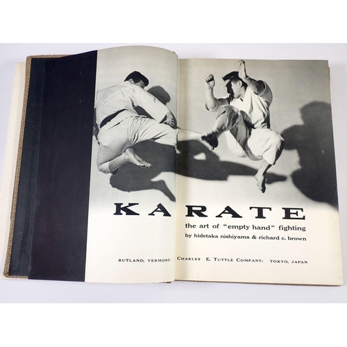 898 - Two books on Martial Arts, Karate 1965 and Barefoot Shiatsu by Shizuko Yamamoto 1979