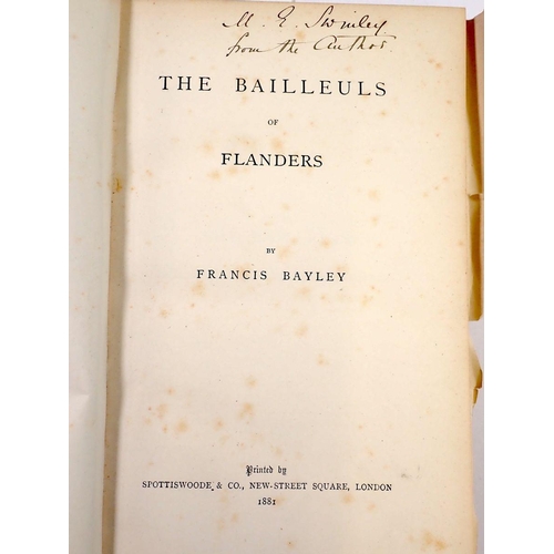 899 - The Bailleurs of Flanders by Francis Bailey published by Spottiswoode 1881