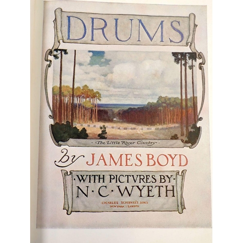 901 - Drums by James Boyd illustrated by N C Wyeth published by Charles Scribner, New York 1928