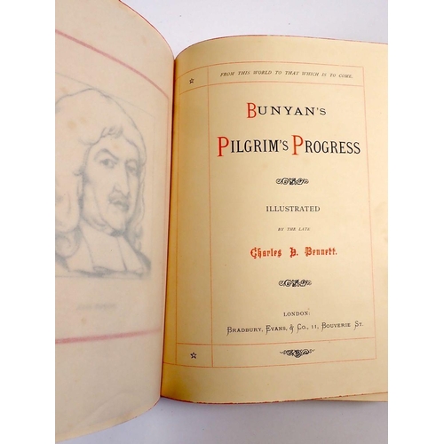 903 - Bunyans Pilgrim's Progress illustrated by Charles Bennett published by Bradbury Evans & Co Whitefria... 