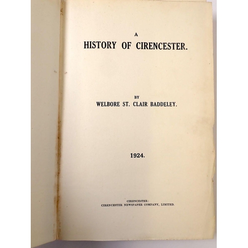 907 - History of Cirencester by W St Clair Baddeley