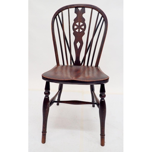 1012 - A set of four mid 19th century Thames Valley Windsor dining chairs by William Sewell of West Wycombe... 