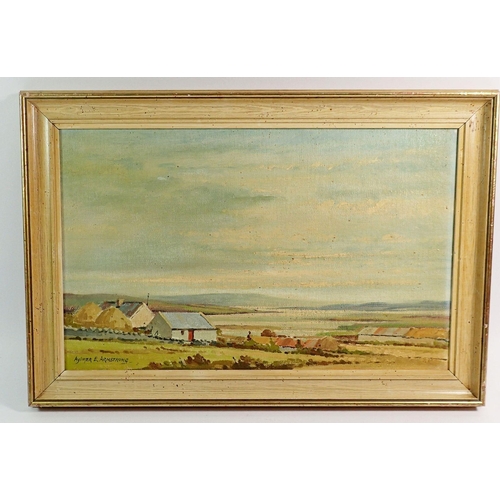 1028 - Aylmer E Armstrong (Irish 20th century) - oil on board 'Mulroy Bay near Downings, Donegal', signed b... 