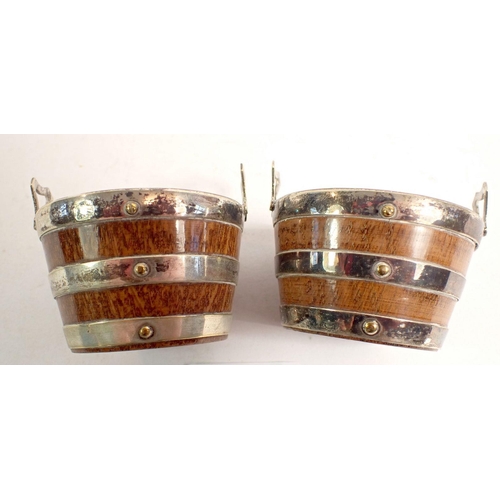 190 - Various silver plated items including barrel form salts