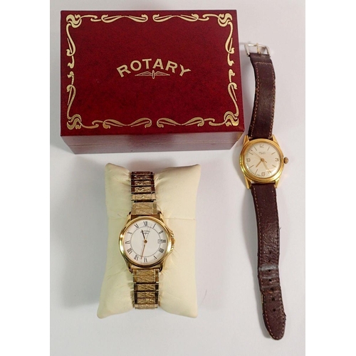 397 - A Poljot gold plated gentleman's vintage wrist watch and a Rotary watch, boxed