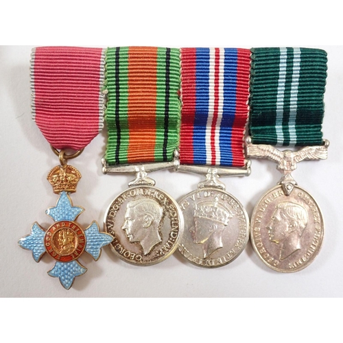 435 - An Air Efficiency Medal and WWII pair to Squadron Leader I A Macaulay AAF plus cased CBE and set of ... 