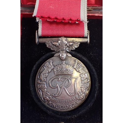 443 - A British Empire medal for Meritorious Service, George VI, to Derek H Moseley, London Gazette 24th J... 