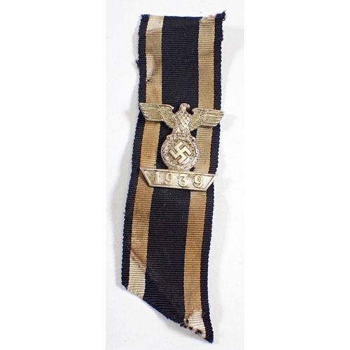 445 - A German Third Reich Bar to the Iron Cross with ribbon