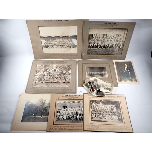 466 - A group of photographic ephemera relating to Lt Col P Dennis stationed in Lucknow India the 1940's i... 