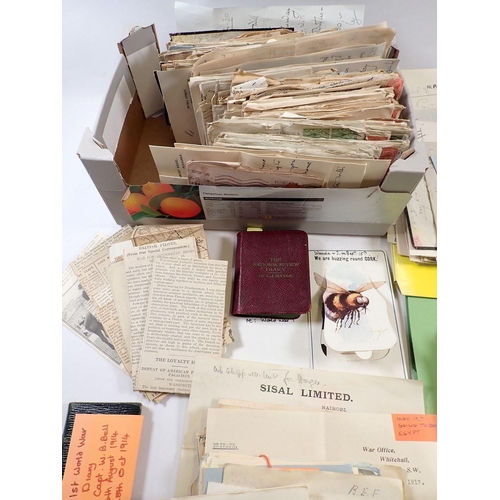 477 - A large collection of WWI private letters to Major W Bell who was in the cavalry from 1909-1920 incl... 