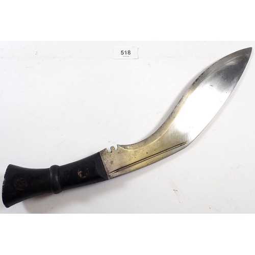 518 - A rare British standard issue pattern Mark IV Gurkha Kukri knife by the Wilkinson Sword Company, bla... 