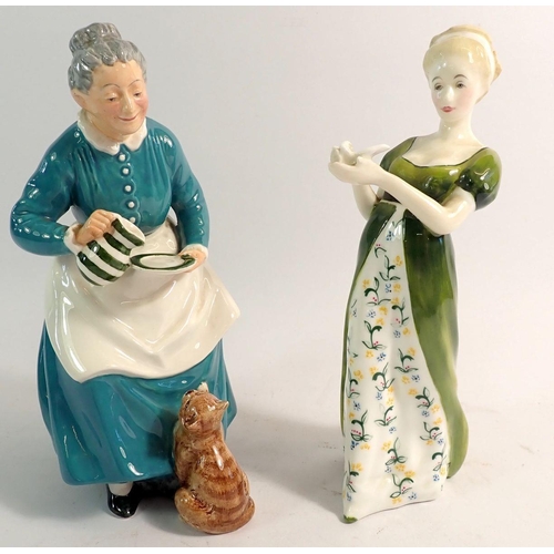 61 - Two Royal Doulton figures: The Favourite HN2249 1959 plus Vaneta HN2722 1973