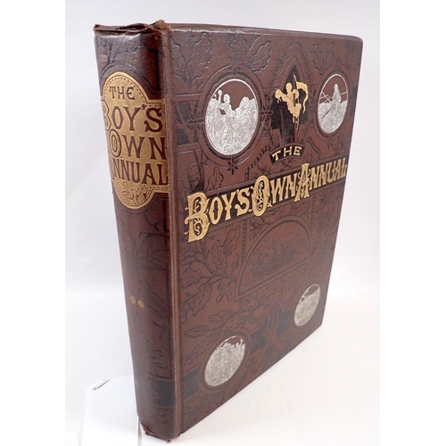 619 - The Boys Own Annual 1879/80, 832 pages articles by Jules Verne, W G Grace, R M Ballantyne - very goo... 