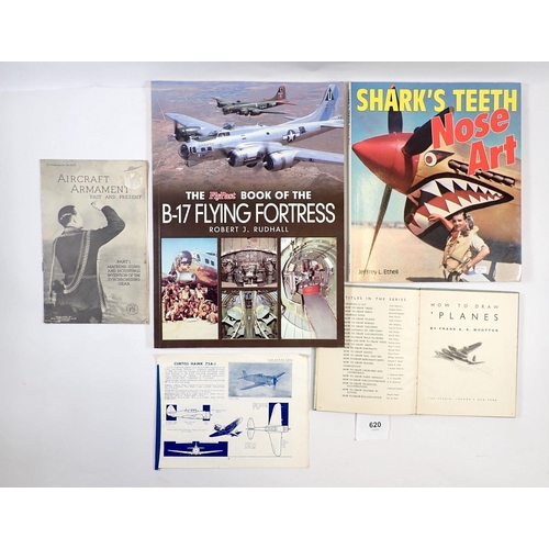 620 - A group of books on aircraft including 'Sharks Teeth Nose Art'