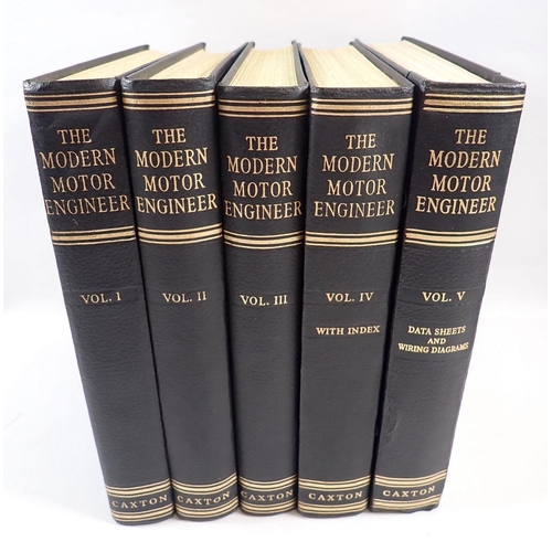 632 - The Modern Motor Engineer, Arthur W Judge, five volumes published by Caxton 1954