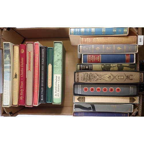 641 - Eighteen Folio Society titles, all in slip cases - VGC