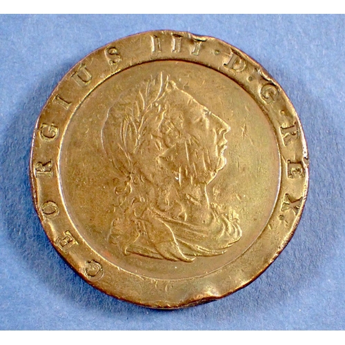 703 - A George III 1797 cartwheel penny