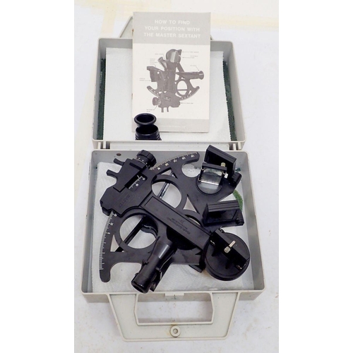 715 - A Davis Instruments master sextant in case