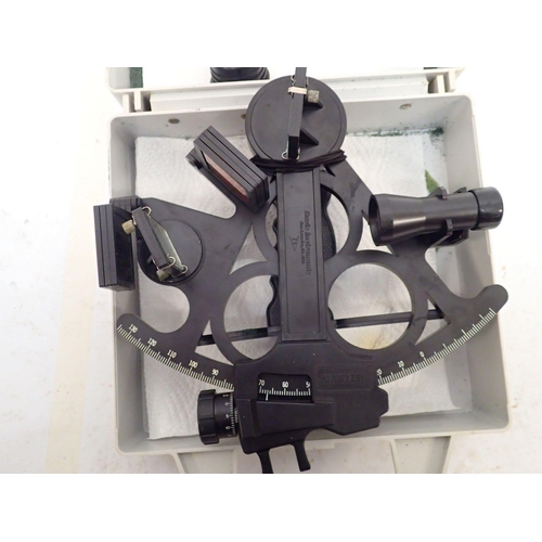 715 - A Davis Instruments master sextant in case